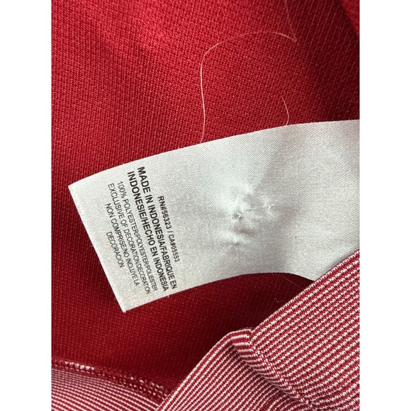 Nike Alabama Crimson Tide Mens L Dri-FIT Micro Stripe Polo Shirt Crimson Grey - Picture 7 of 8